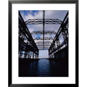 Abandoned Ship Building Facility Quincy Massachusetts, USA Framed Art 