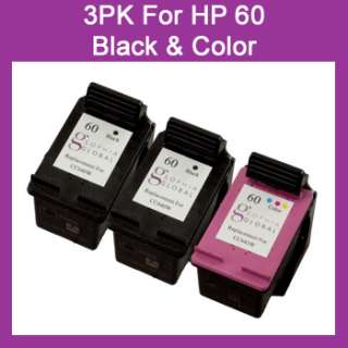 Pack Ink Cartridge for HP 60 HP60 Photosmart C4600 C4680 C4780 C4795 