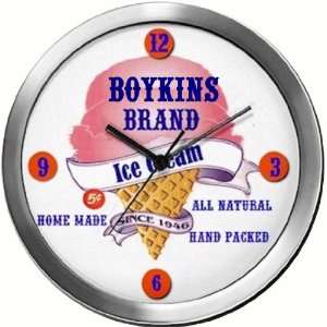  BOYKINS 14 Inch Ice Cream Metal Clock Quartz Movement 