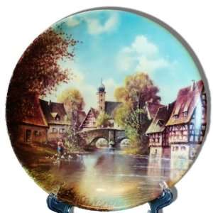 At the Bakehouse Collectors Plate by Helmut Glassl from the Off the 
