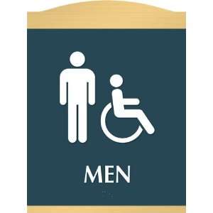   ISA Handicapped Graphic and Braille Sign, 7 x 9.375