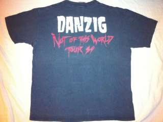 DANZIG ©1988 ORIGINAL TOUR SHIRT NOT OF THIS WORLD RARE SZ L misfits 