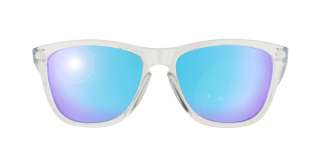 NEW OAKLEY FROGSKINS 9013 POLISHED CLEAR VIOLET IRIDIUM 24 305 