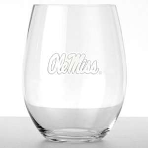 Ole Miss Stemless Wine set of 4:  Sports & Outdoors