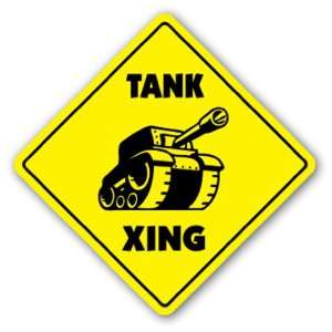  TANK CROSSING Sign xing gift novelty tanker driver US Army 