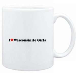  Mug White  I LOVE Wisconsinite GIRLS  Usa States Sports 