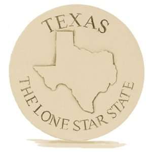Set of 4 Super Absorbent Stoneware Drink Coasters   Texas:  