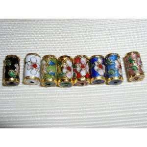  60pcs 9x15mm Tube Handmade Mix Cloisonne Beads By 