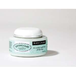 Living Clay   Conditioning Body Cream   8 Oz   With Calcium Bentonite 
