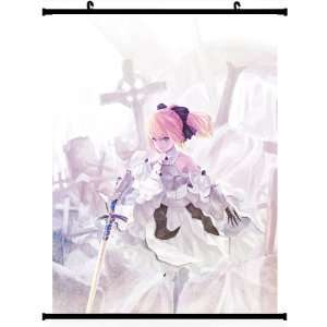 Fate Zero Fate Stay Night Extra Anime Wall Scroll Poster Saber Lily(24 