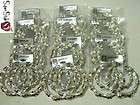 25L Lot of 12 Bamboo Basketball Wives Silver Tone Double Hoop 