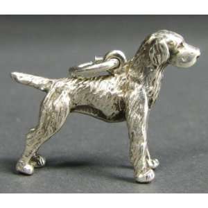   ORB Sterling Silver Dog Charm German Wirehair Pointer: Everything Else