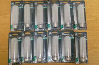  is for Lot of 12 GE Bulbs. GE 13487 frosted tubular 25w Bulbs 