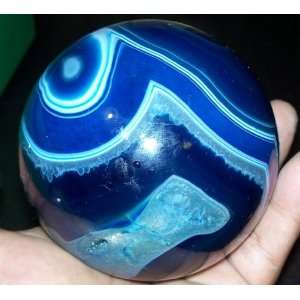  Fabulous ~ Big AGATE CRYSTAL CAVITY SPHERE ~ 100mm 