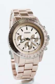 Fossil Stella Large Aluminum Blush Watch CH2707 NEW  