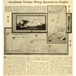  1921 Article Airplane Flight Propeller French Wings Aviation 