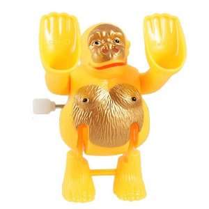   Yellow Plastic 360 Degree Wind up Somersault Monkey Toy for Children