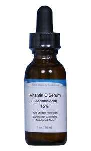 Vitamin C (L Ascorbic Acid) Serum 15%   Wrinkles Acne  