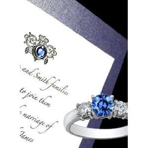 Wedding Invitations Kit: Metallic Midnight Blue with Sapphire Crystal 