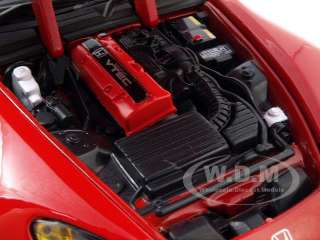 Brand new 1:18 scale diecast car model of Honda S2000 Red die cast car 