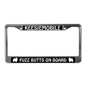  Keesiemobile Fuzz Butts Pets License Plate Frame by 