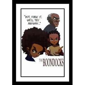 Boondocks Framed and Double Matted 32x45 TV Promo Poster Regina King 