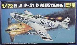 North American P 51D Mustang Heller Model Kit #268 1/72 OLD NEW USAAF 