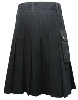 New Utility Kilt For The Active Man Black Size 30 54  