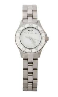 MARC JACOBS LADIES MBM3049, MINI BLADE WATCH, ALL STAINLESS, NEW IN 