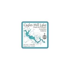  Cagles Mill Lake Stainless Steel Water Bottle: Sports 