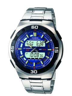 Casio Men World Time Alarm Analog Digital Sport Watch NIB AQ164WD AQ 