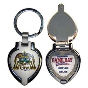  Mardi Gras Keychain Metal Heart Locket Case Pack 48 by DDI 
