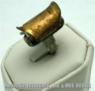 1950 Lone Ranger Saddle Two tone Gold & Silver Ring  