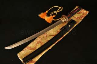 Clay Tempered Folded Steel Full Tang Blade 31Japanese Samurai Sword 