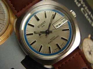 BOLD LEGANT QS DAY DATE MENS WATCH VINTAGE 1960s CLASSIC STYLE SWISS 