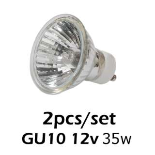 2pcs GU10 12v 35w 35watt Halogen Flood Light Bulb 847263028675  
