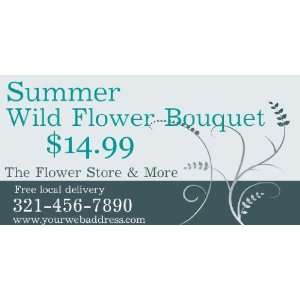  3x6 Vinyl Banner   Summer Wild Flower Bouquet: Everything 