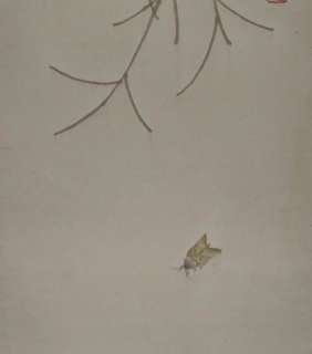 J362Chinese Scroll Painting of Flower by Qi Baishi  