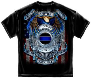 Police T shirt Valor Service Duty Our Fallen Officers  