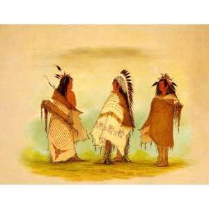   1861 BY GEORGE CATLIN CANVAS REPRO 