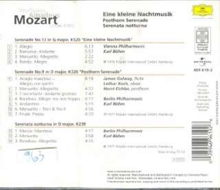 Mozart Karl Bohm Deutsche Grammophon CD  