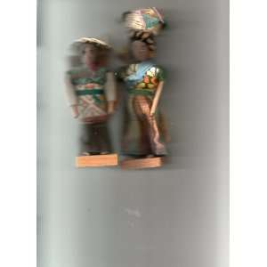    Made South American Dolls    Mother With Baby & Son 