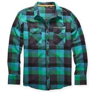  FOX Racing Juniors 53312 FOXALO Flannel Shirt Emerald L 