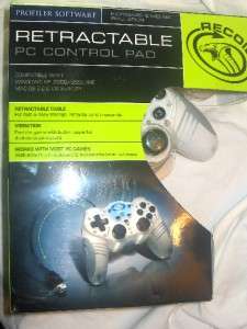 RECOIL GAME ELEMENTS RETRACTABLE PC CONTROL PAD NIB  