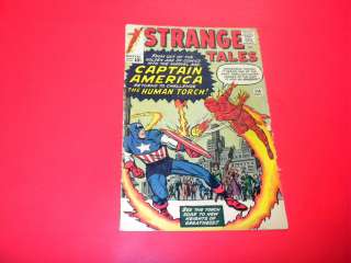   #114   COVER ONLY Marvel Comics 1963 CAPTAIN AMERICA TORCH  