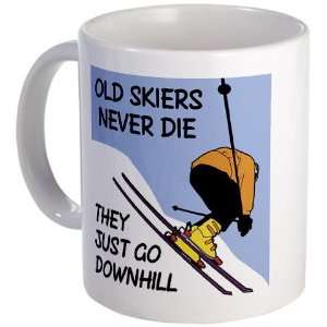  Old Skiers Never Die Funny Mug by CafePress: Kitchen 