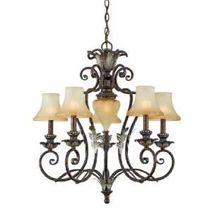  Quoizel KR5005MZ Kirsten 5 Uplights One Tier Chandelier 