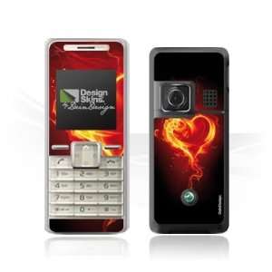  Design Skins for Sony Ericsson K220i   Flammenherz Design 