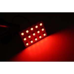  Dome Interior LED Panels Light Bulbs(15 SMD) Red 5050: Automotive