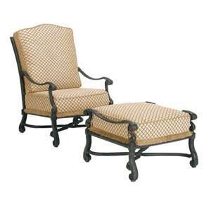  Woodard Landgrave Villa Lounge Chair and Ottoman Set: Home 